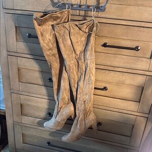 Charlotte Russe Tan Heeled Boots